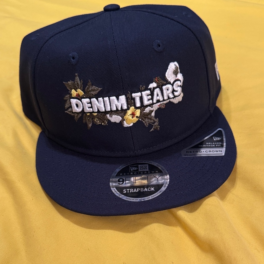 Denim Tears Navy Blue Strapback